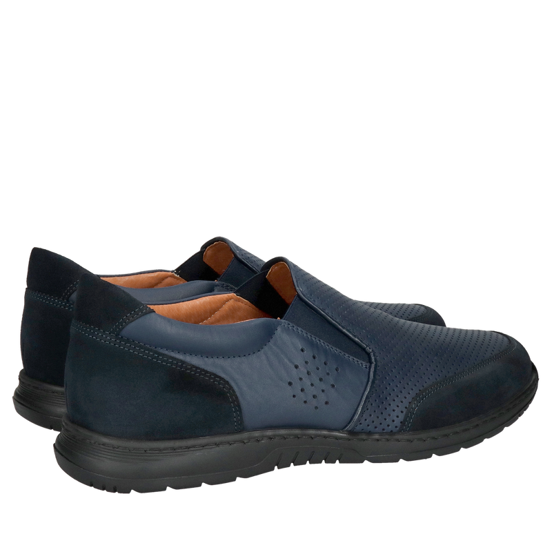 Męskie buty wsuwane szersze w palcach na szerokie stopy, wysoka wygodna i amortyzacja