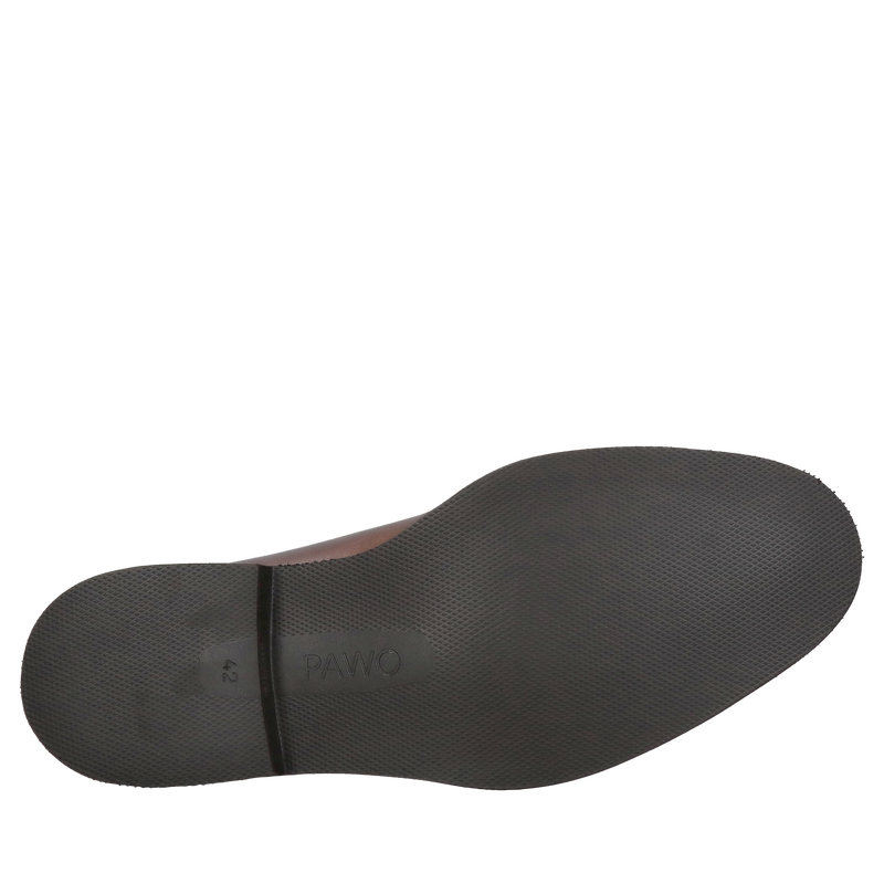 Męskie półbuty sznurowane smart casual, brązowe buty męskie na grubszej podeszwie