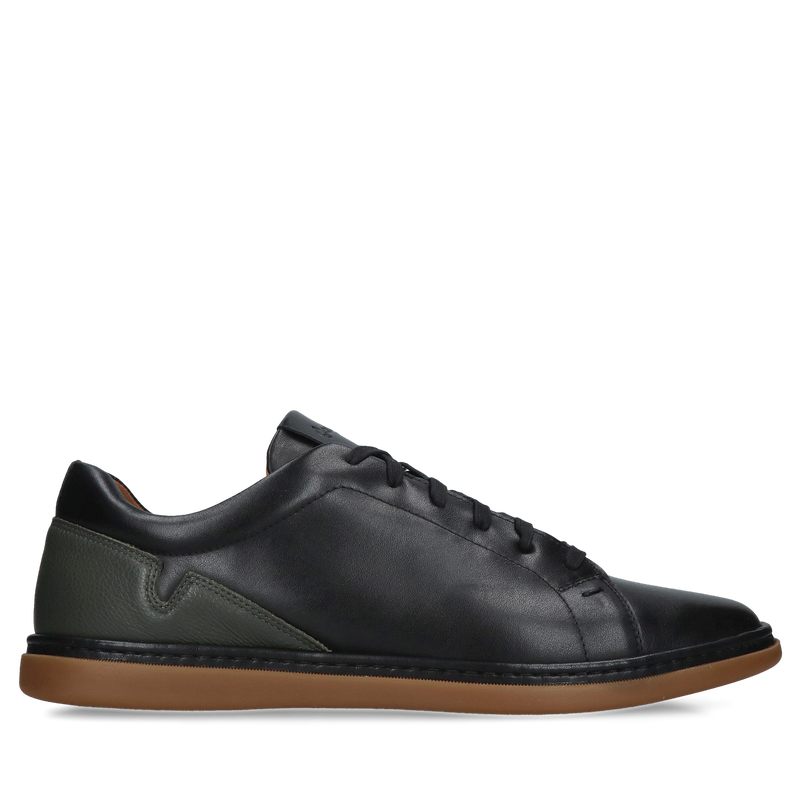 Miękkie i wygodne półbuty męskie ze skóry licowej, sznurowane buty męskie