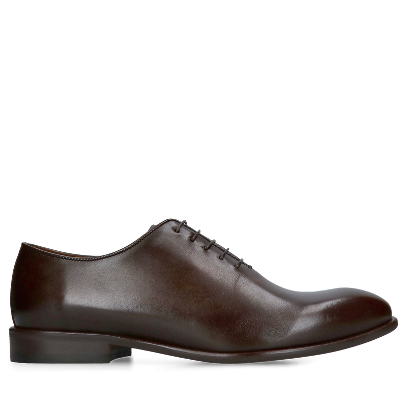 Brązowe lotniki premium do garnituru, eleganckie buty męskie oxford