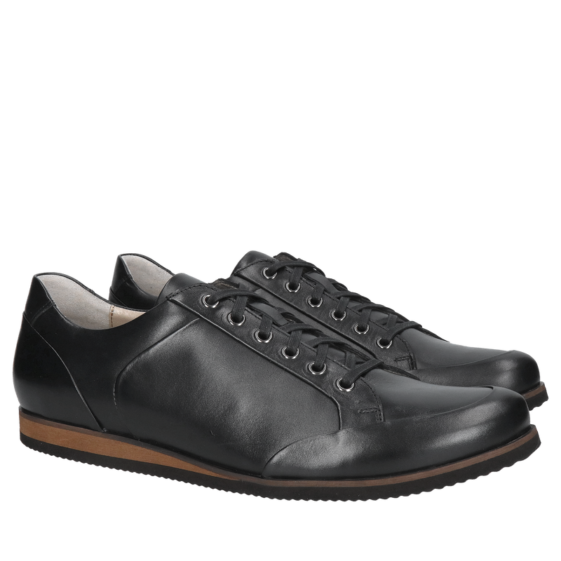 Męskie buty ze skóry na co dzień, półbuty męskie sznurowane od polskiego producenta