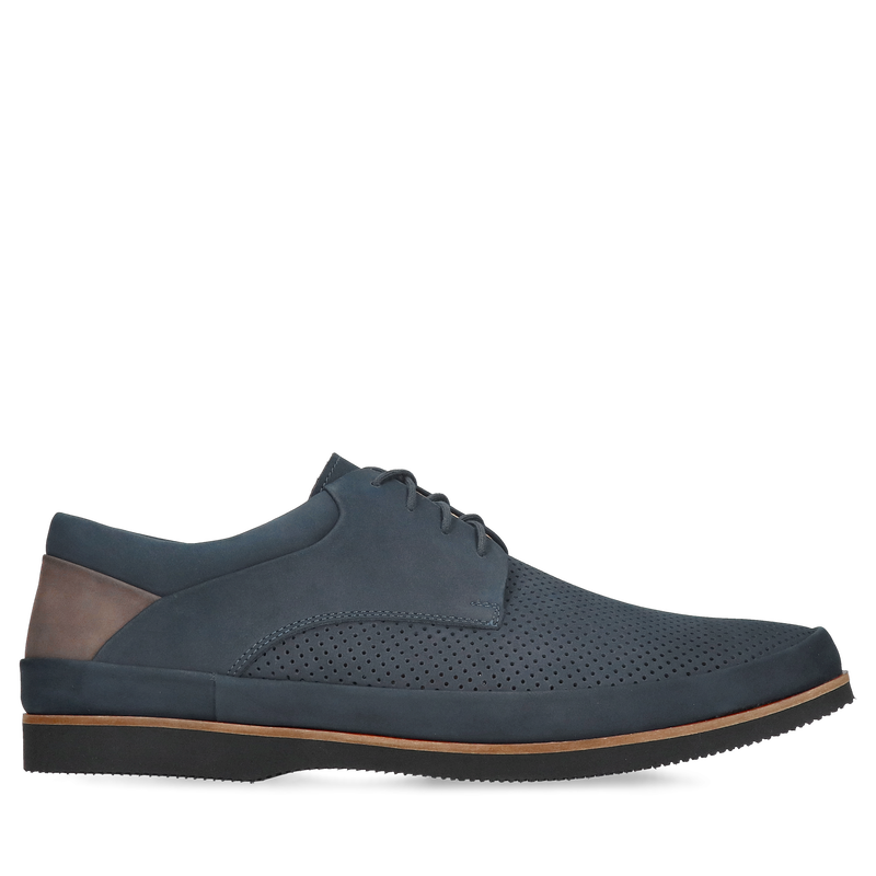 Lekkie obuwie męskie na szerszą stopę, większa tęgość i ażurowana cholewka, miękka wyściółka super soft