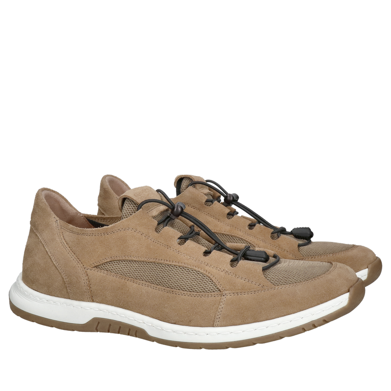 Wyjątkowo miękkie obuwie męskie na szerszą stopę, buty z elastycznymi sznurówkami do łatwiejszego ubierania