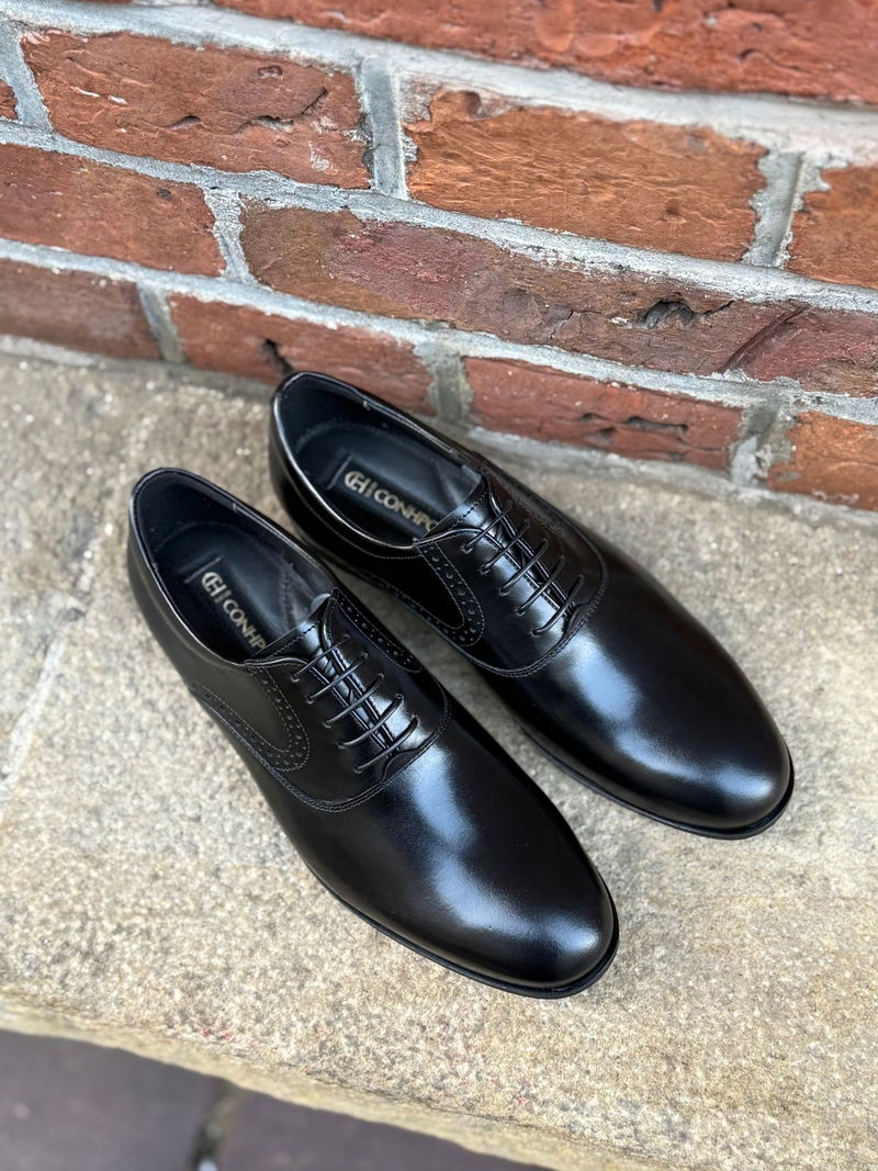 Buty męskie na szerszą stopę z większą tęgością, wizytowe buty do garnituru oxford