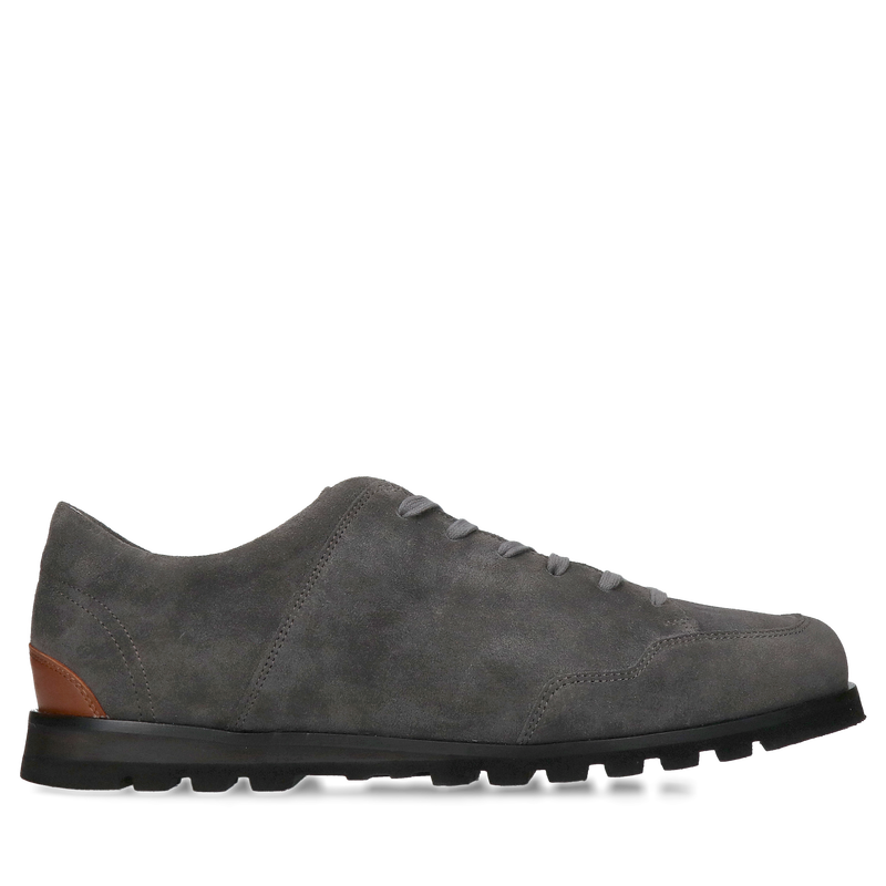 Szare półbuty męskie na szerszą stopę, wygodne i lekkie buty męskie od polskiego producenta