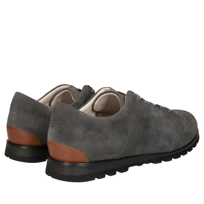 Szare półbuty męskie na szerszą stopę, wygodne i lekkie buty męskie od polskiego producenta, Konopka Shoes