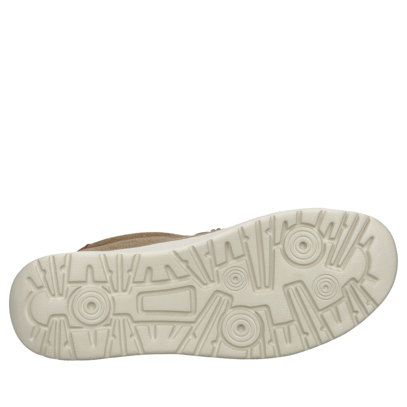 Męskie półbuty z materiału na letnie wakacyjne dni, wyjmowana wkładka i bardzo lekka podeszwa