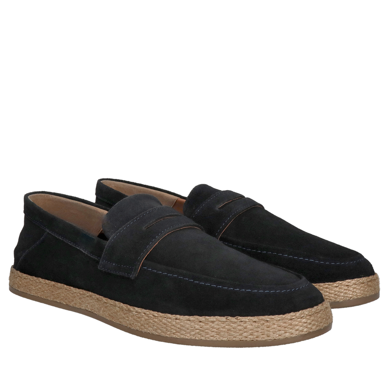 Męskie buty espadryle, wsuwane loufersy lekkie na lato