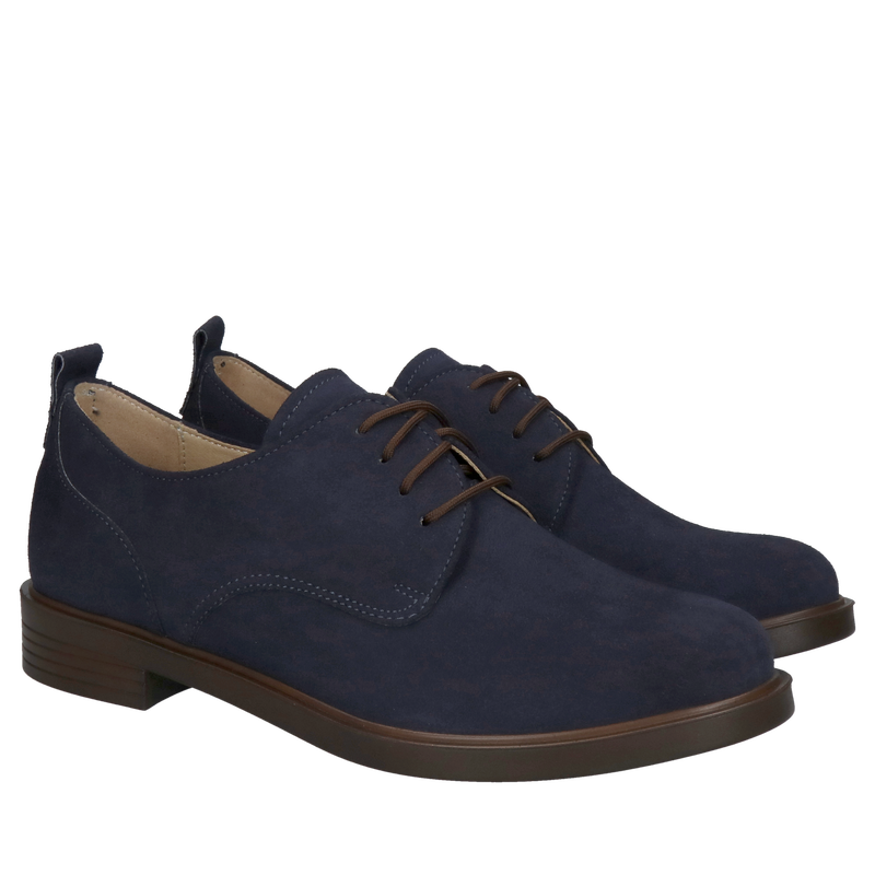 Lekkie i miękkie półbuty damskie ze skóry zamszowej, komfortowe buty od polskiego producenta Conhpol Relax, Konopka Shoes