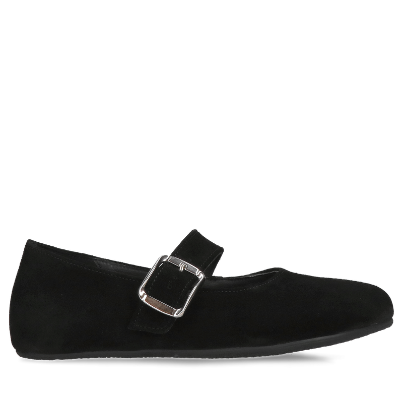 Baleriny damskie barefoot ze skóry zamszowej z ukrytym klinem pod piętą