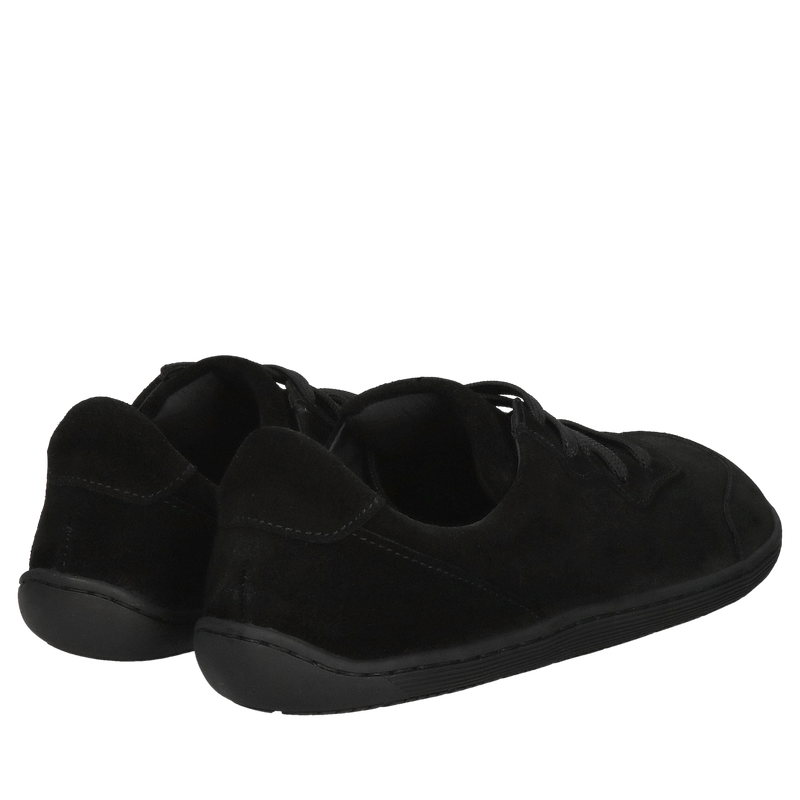 Czarne damskie buty typu barefoot, lekkie i elastyczne obuwie dla kobiet