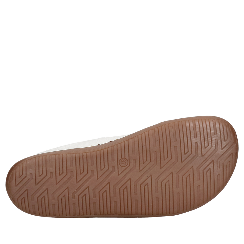 Białe damskie barefoot ze skóry, naturalne dopasowanie i codzienna wygoda