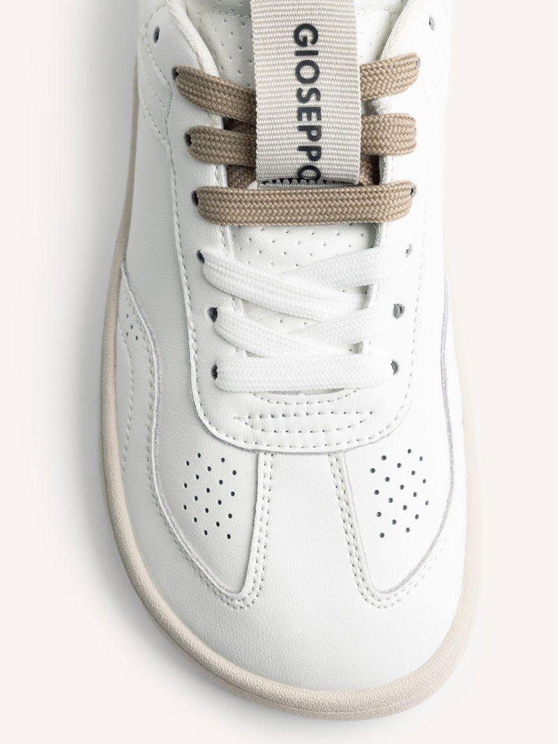 Białe męskie barefooty ze skóry, miękkie i wygodne buty męskie - GIOSEPPO