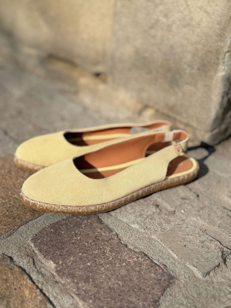 Damskie letnie półbuty bez pięty na lato, sandały letnie bez pięty z zakrytym przodem, Verbenas, Konopka Shoes