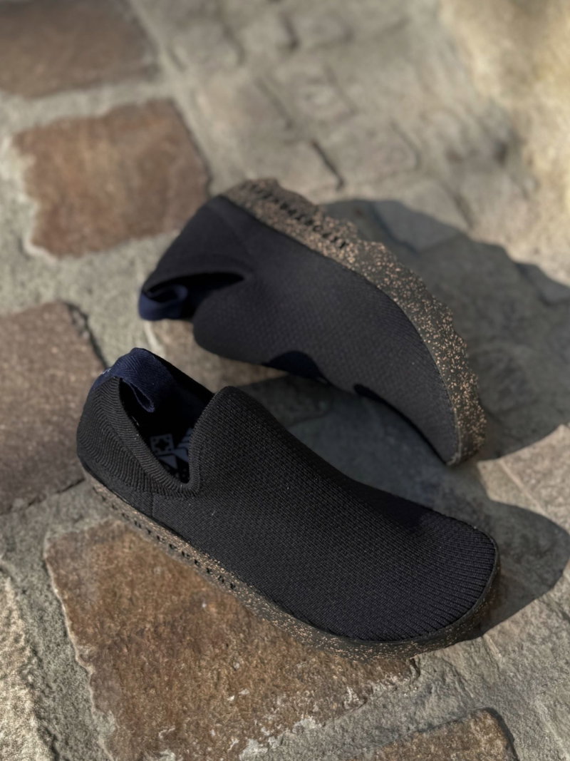 Wsuwane półbuty z materiału na podeszwie z naturalnego kauczuku - Asportuguesas