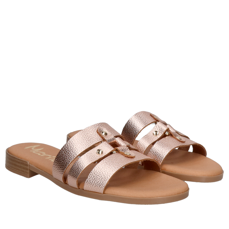 Delikatne klapki damskie, wygodne i miękkie ze skóry naturalnej