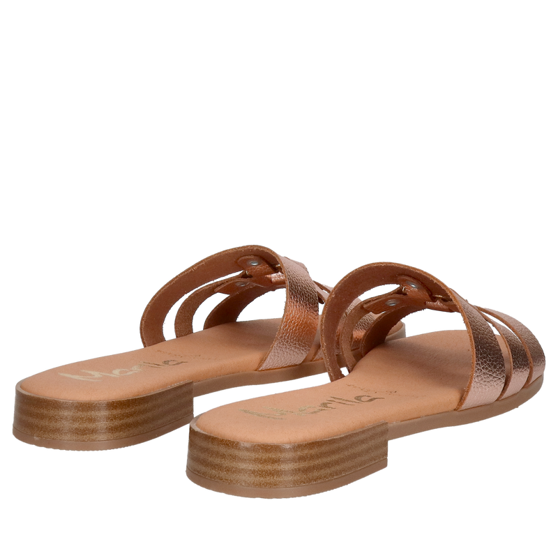 Delikatne klapki damskie, wygodne i miękkie ze skóry naturalnej