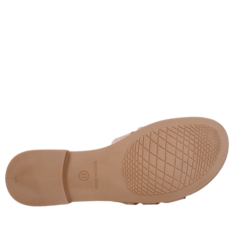 Delikatne klapki damskie, wygodne i miękkie ze skóry naturalnej