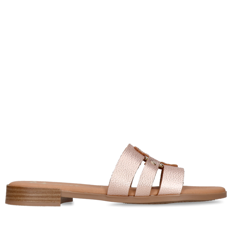 Delikatne klapki damskie, wygodne i miękkie ze skóry naturalnej