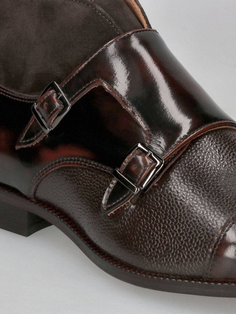 Trzewiki męskie nie ocieplane, monki męskie w eleganckim wydaniu, Conhpol, Konopka Shoes