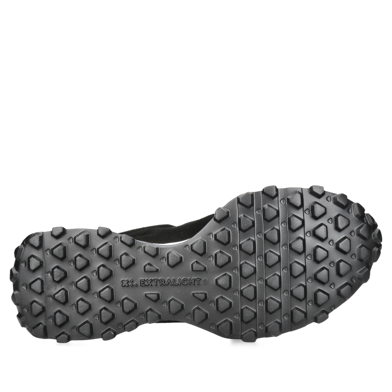 Męskie sneakersy z czarnego zamszu, wygodne buty męskie smart casual