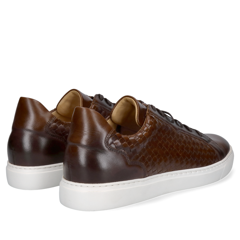 Ręcznie plecione sneakersy męskie premium ze skóry bydlęcej, lekkie i wygodne obuwie smart casual