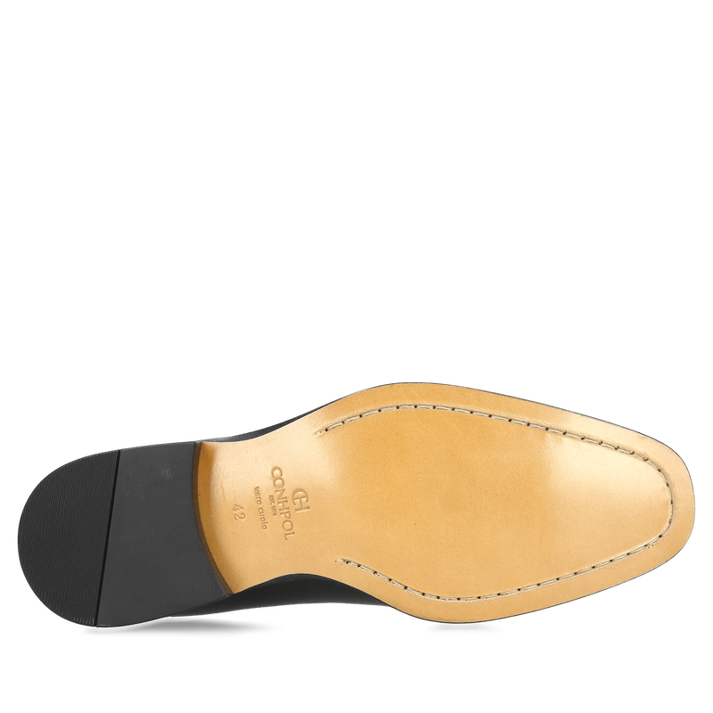 Eleganckie męskie lakierki oxford na skórzanej podeszwie premium, wizytowe męskie buty lakierowane