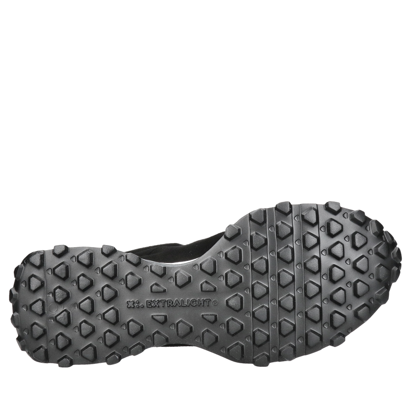 Męskie sneakersy z czarnego zamszu, wygodne buty męskie smart casual