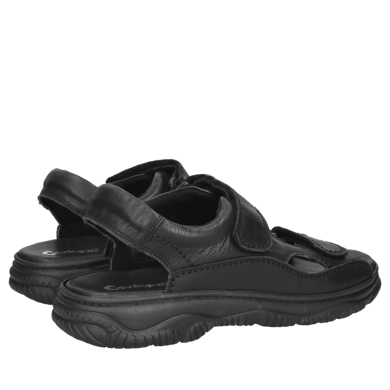 Sportowe skórzane sandały męskie na grubej podeszwie