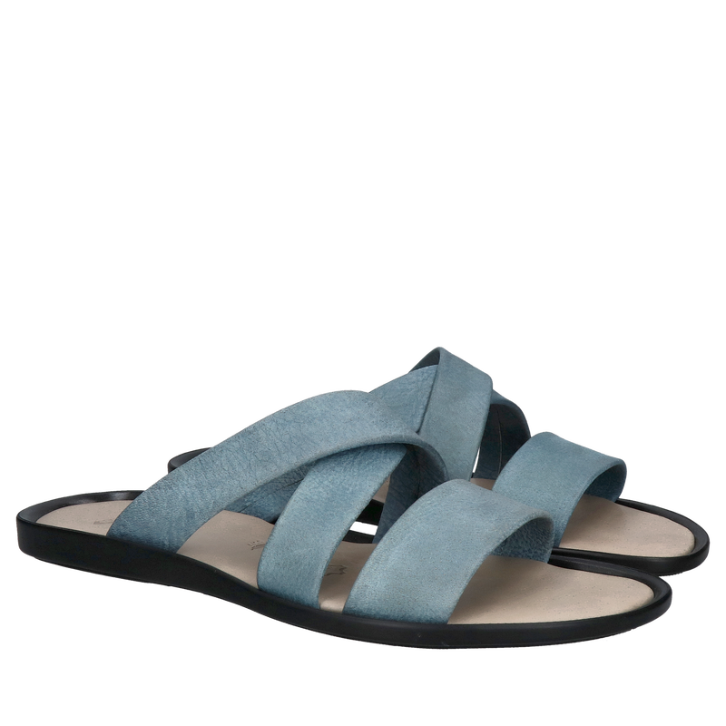 Lekkie i męskie klapki z miękką wkładką skórzaną