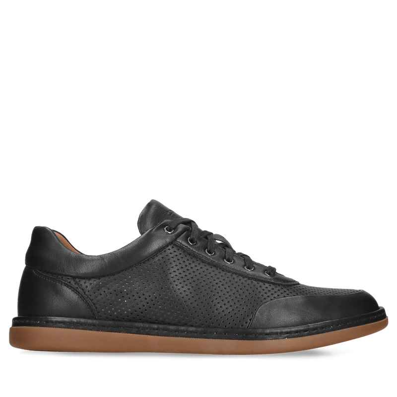 Letnie buty perforacyjne z dziurkami na wylot, skórzane męskie buty na lato