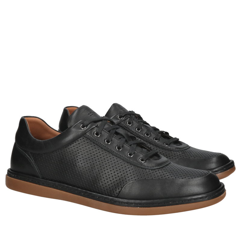 Letnie buty perforacyjne z dziurkami na wylot, skórzane męskie buty na lato