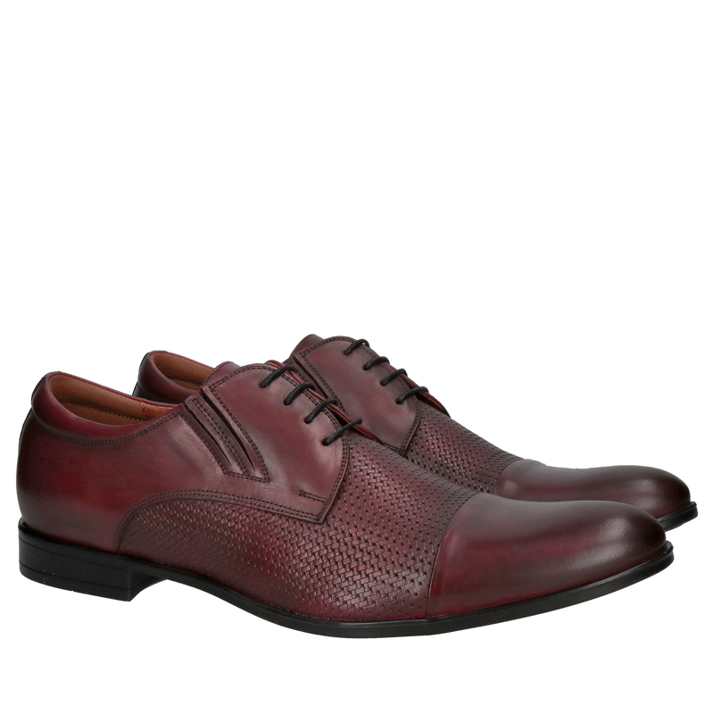 Męskie półbuty eleganckie ze skóry naturalnej od Polskiego producenta Conhpol