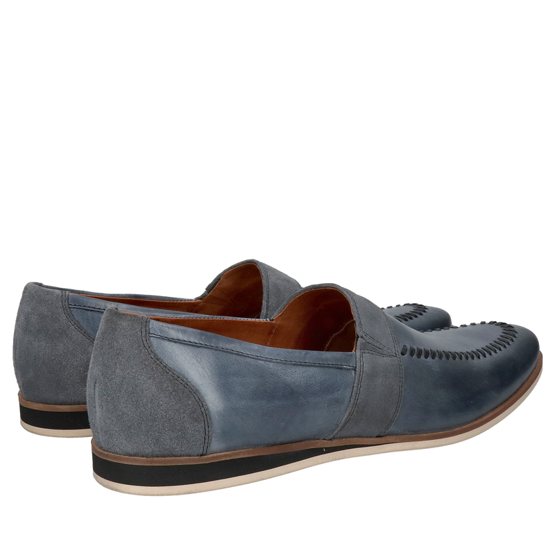 Lekkie półbuty męskie na niskim klinie, wsuwane buty męskie na lato