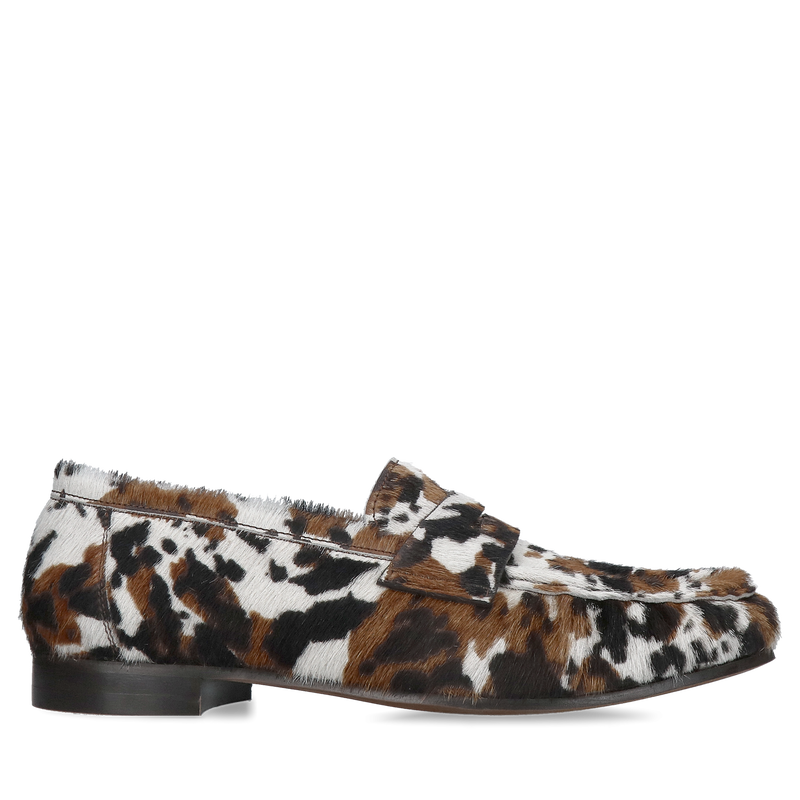 Damskie loafersy z motywem zwierzącym, buty damskie premium zwierzęcy wzór
