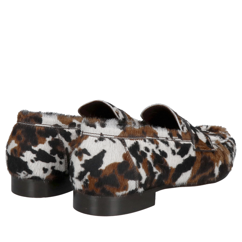 Damskie loafersy z motywem zwierzącym, buty damskie premium zwierzęcy wzór