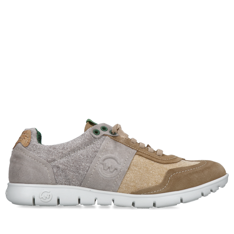 Męskie letnie sneakersy na co dzień, beżowe buty męskie