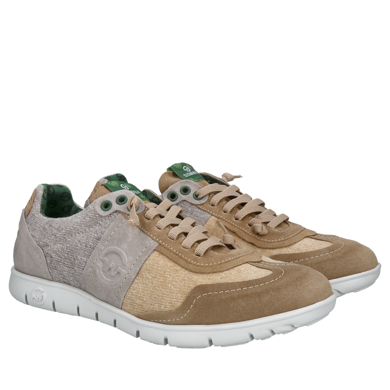 Męskie letnie sneakersy na co dzień, beżowe buty męskie