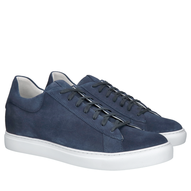 Męskie buty podwyższające na co dzień, sneakersy podwyższające zamszowe