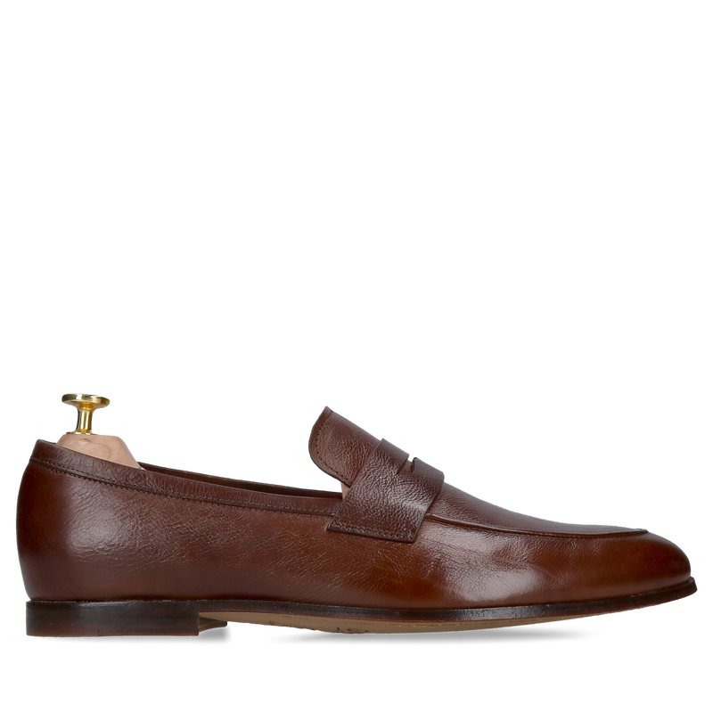 Męskie wsuwane eleganckie buty premium, loafersy męskie na skórzanej podeszwie premium
