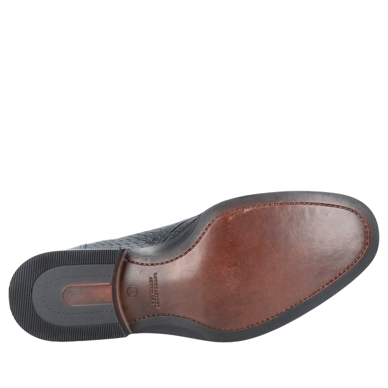 Popielate męskie buty podwyższające ze skóry naturalnej