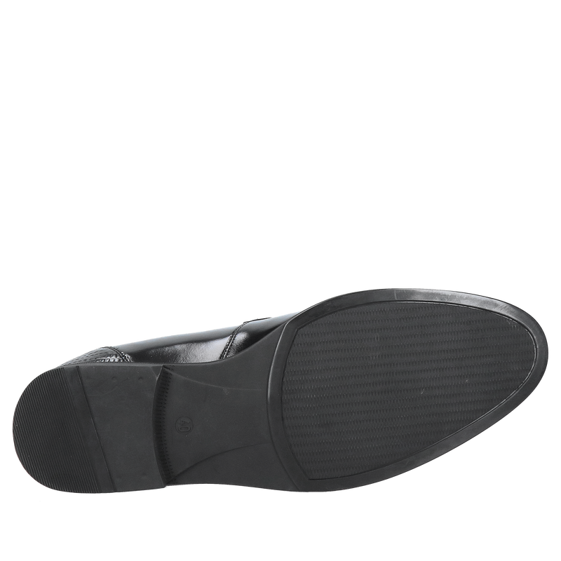 Loafersy podwyższające męskie ze skóry licowej, wygodne wsuwane buty podnoszące wzrost +7cm, Conhpol, Konopka Shoes