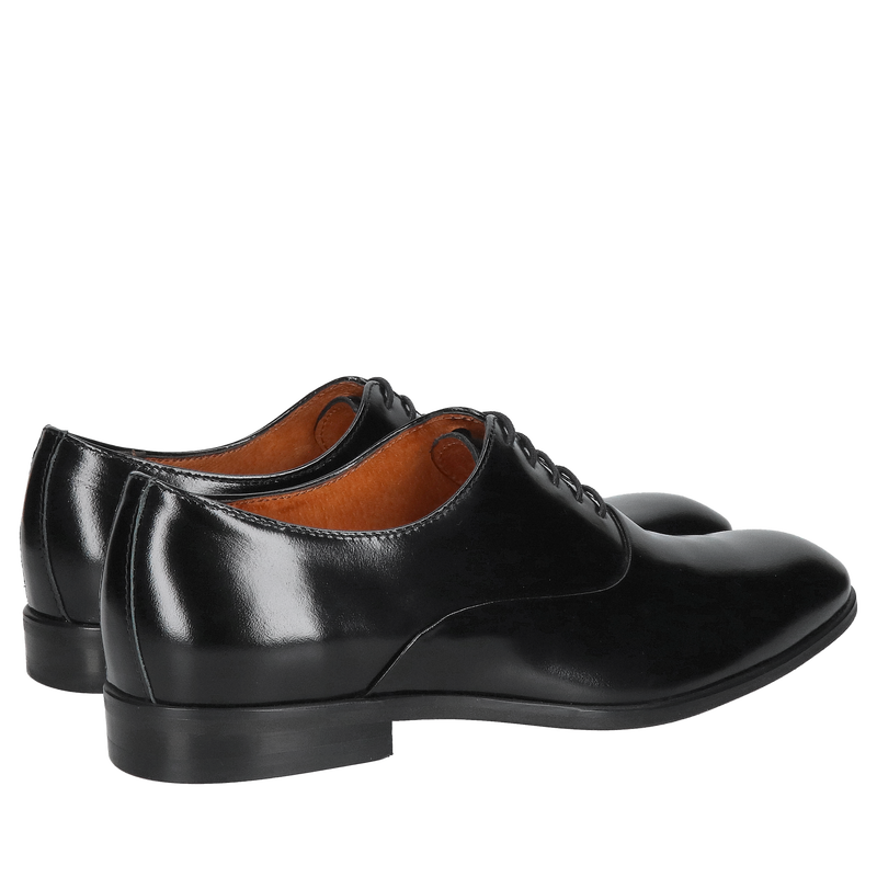 Buty oxford męskie na czerwonej podeszwie, wizytowe półbuty męskie do garnituru