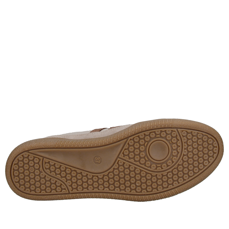 Damskie sneakersy skórzane wygodne i lekkie, brązowe sneakersy dla kobiet