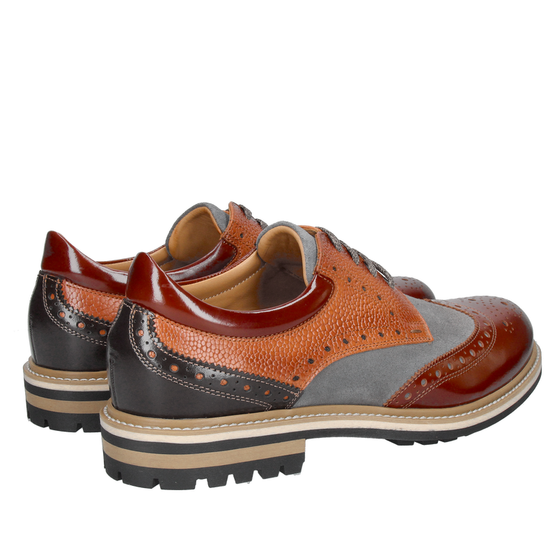 Brogsy męskie, polskie buty skórzane, połączenie komfortu i stylu
